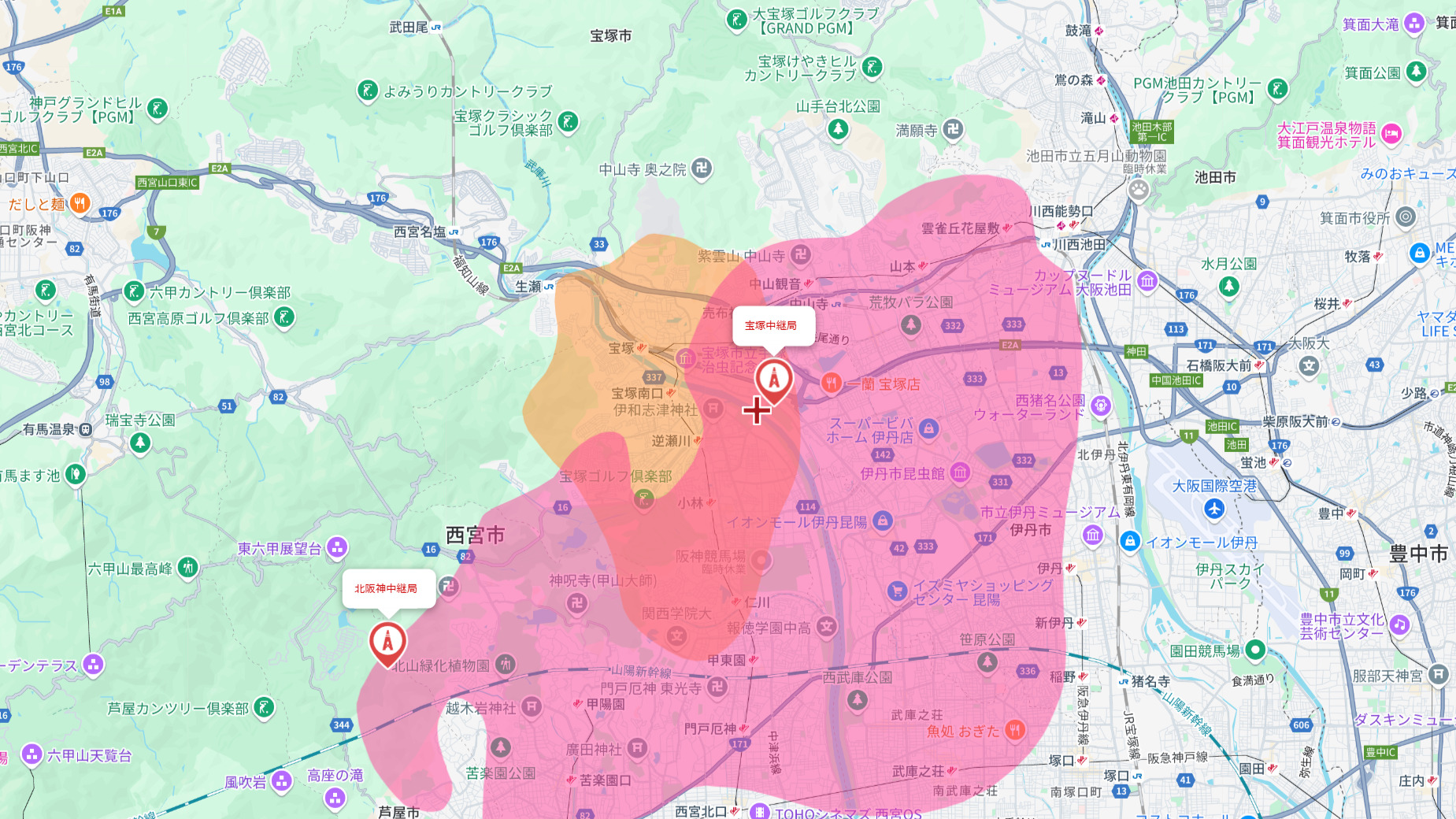 宝塚市のテレビ電波事情